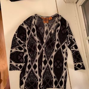 Tory Burch wool ikat cardigan